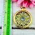 Yantra Rowel Chakra Brass Magic Lucky Protection Doo Immortal Thai Amulet #17737